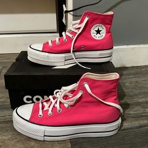 hot pink converse